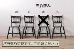 中古　美品　アメリカ　トラディショナルセンチュリー　品のある佇まいが美しいダイニングチェア2脚セット(2脚定価 約60万円)(イス、椅子)(R-059183)