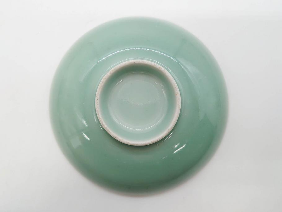 江戸期 古伊万里 青磁 染付 約12cm 3.9寸 爽やかな色合いが 江戸期 古伊万里 青磁 染付 約12cm 3.9寸 爽やかな色合いが