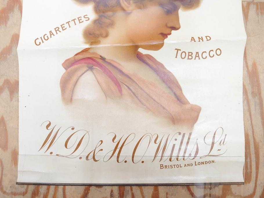 戦前　当時物　THREE CASTLES　たばこ　タバコ　煙草　ポスター(広告、TOBACCO、CIGARETTES)(R-075228)