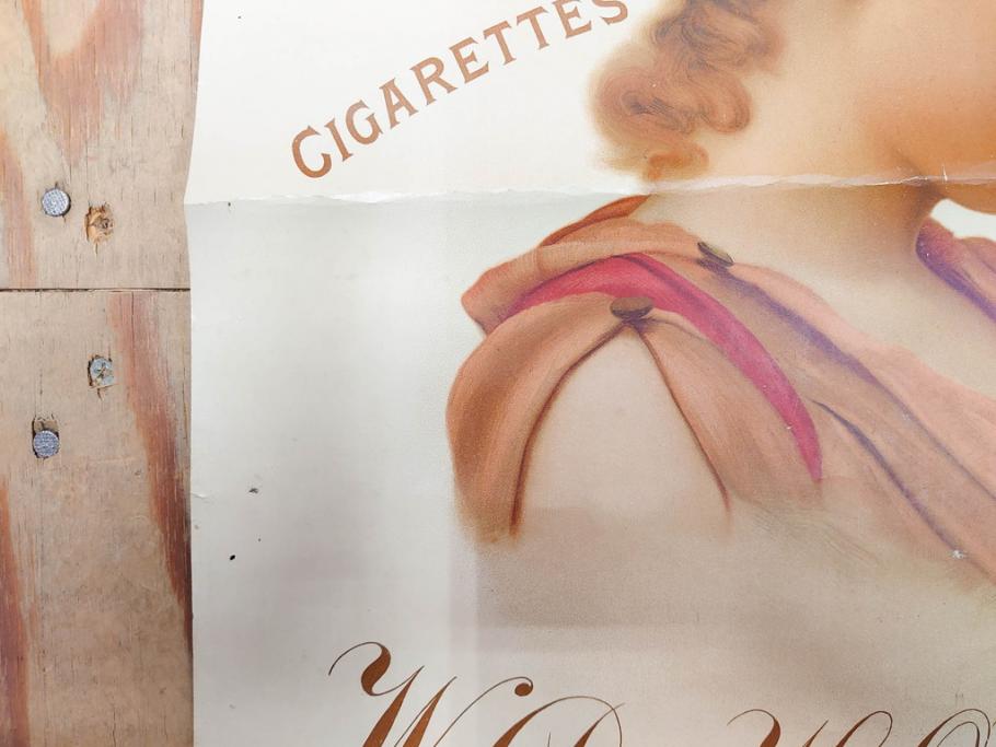 戦前　当時物　THREE CASTLES　たばこ　タバコ　煙草　ポスター(広告、TOBACCO、CIGARETTES)(R-075228)