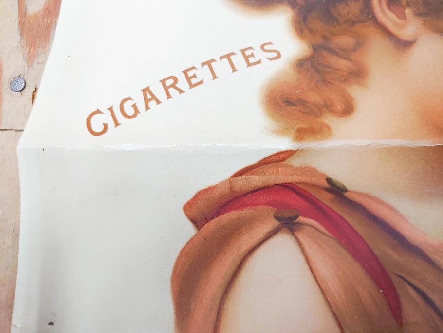 戦前　当時物　THREE CASTLES　たばこ　タバコ　煙草　ポスター(広告、TOBACCO、CIGARETTES)(R-075228)