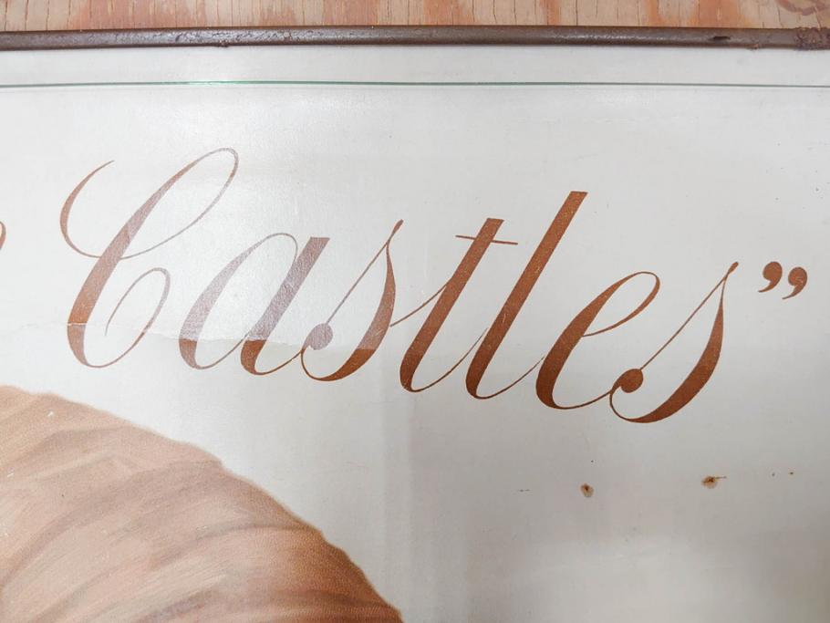 戦前　当時物　THREE CASTLES　たばこ　タバコ　煙草　ポスター(広告、TOBACCO、CIGARETTES)(R-075228)