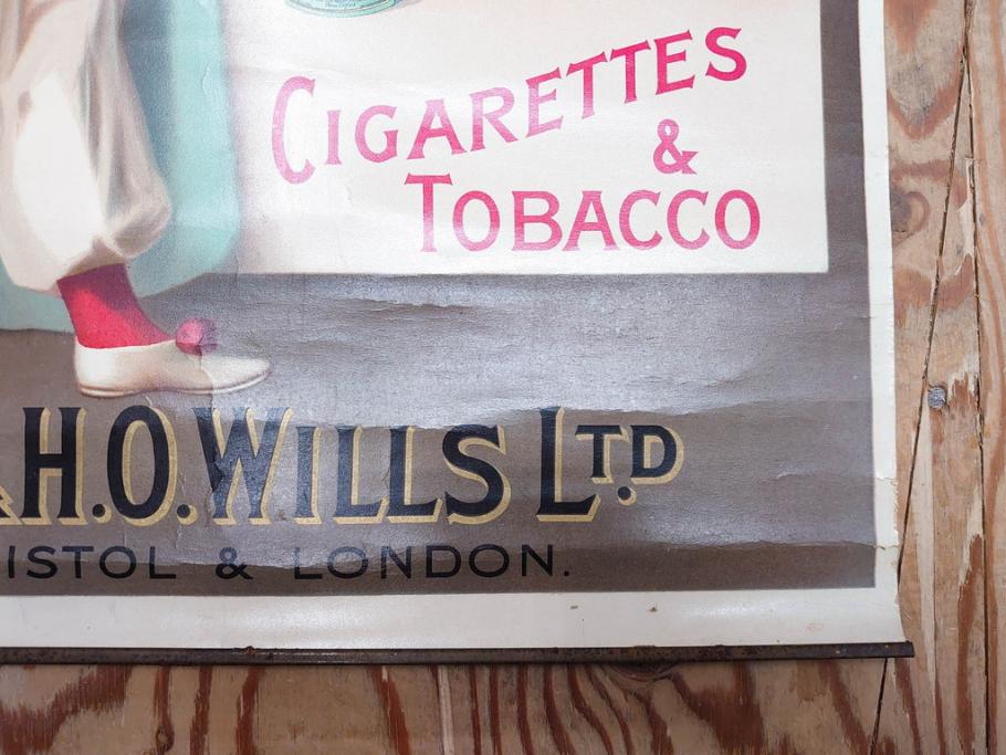 戦前　当時物　THREE CASTLES　たばこ　タバコ　煙草　ポスター(広告、TOBACCO、CIGARETTES)(R-075230)