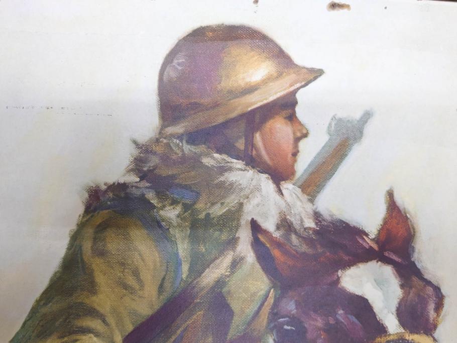 戦前　当時物　特大　ポスター　今村嘉吉　日露戦後二十七年　陸軍記念日　三月十日(3月10日、満蒙は明け行く)(R-075234)