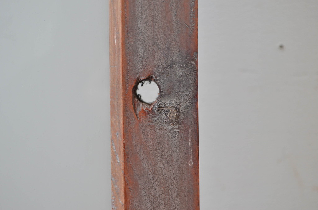 アンティーク建具　ダイヤガラス入り　大正ロマンな雰囲気を醸し出すガラス戸1枚(引き戸)(R-080469)