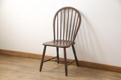 中古　美品　松本民芸家具　クラシックなデザインの#72リーチ型チェア(ダイニングチェア、椅子、板座チェア)(R-056864)