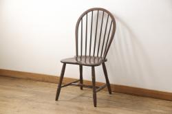 中古　美品　松本民芸家具　クラシックなデザインの#72リーチ型チェア(ダイニングチェア、椅子、板座チェア)(R-056865)