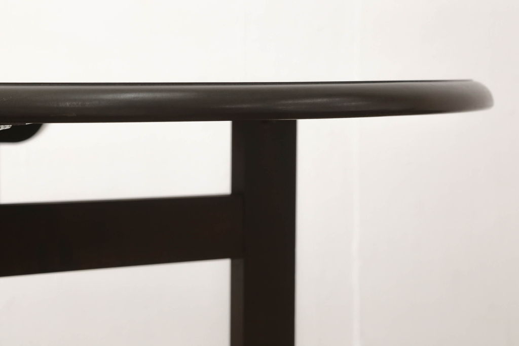 中古　松本民芸家具　脚のデザインがシックな27型バタフライ卓(ドロップリーフテーブル、ダイニングテーブル、バタフライテーブル、エクステンションテーブル、食卓、2人掛け、4人掛け)(定価約20万円)(R-060999)