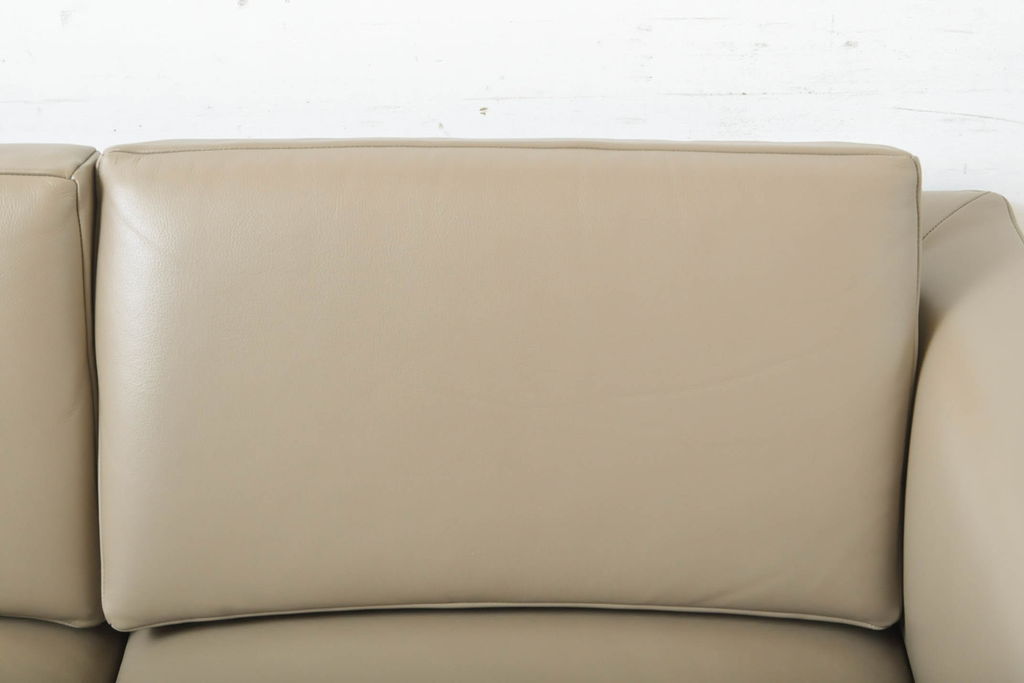 中古　展示品　超美品　Cassinaixc.(カッシーナイクスシー)　GRAB small(グラブ スモール)　シンプルで上質な空間づくりにおすすめの2人掛けソファ(2P、アームソファ、レザーソファ、本革ソファ)(定価約100万円)(R-060983)