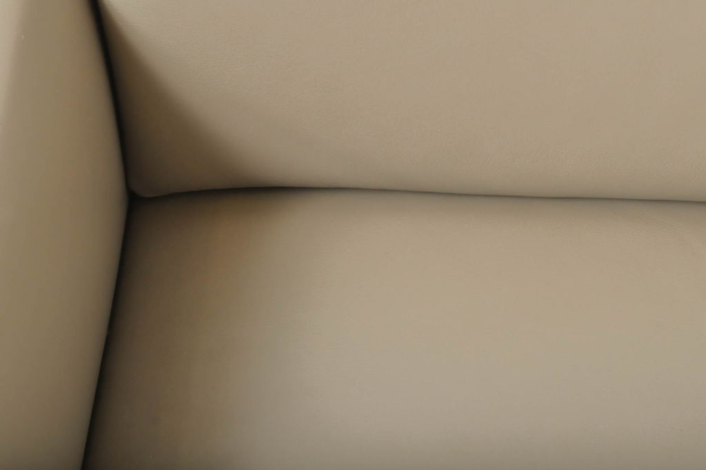 中古　展示品　超美品　Cassinaixc.(カッシーナイクスシー)　GRAB small(グラブ スモール)　シンプルで上質な空間づくりにおすすめの2人掛けソファ(2P、アームソファ、レザーソファ、本革ソファ)(定価約100万円)(R-060983)
