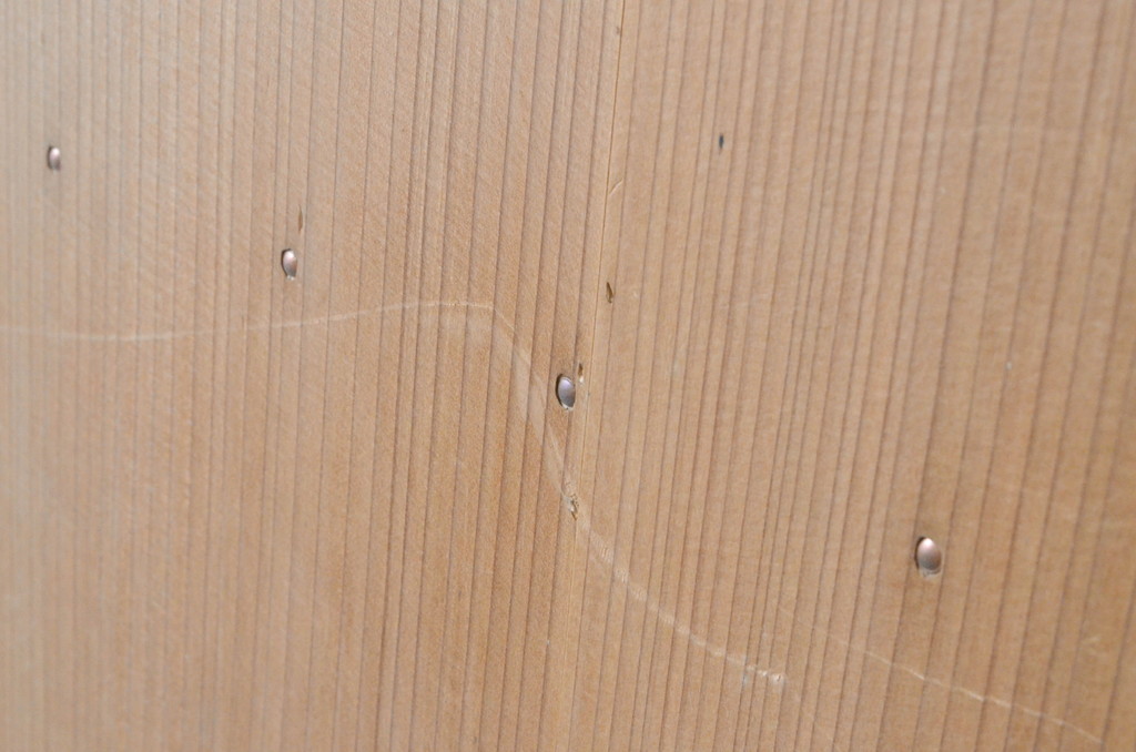 アンティーク建具　細かなマス目(升目)格子が美しい両開き扉1対(2枚セット)(きつね格子、狐格子、窓、木製戸)(R-065338)