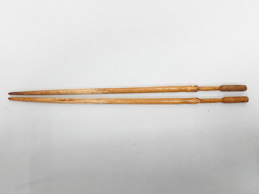 江戸～明治期　蒔絵　松唐草　火箸　華やかな気品を感じる大名火鉢(木製、漆芸、猫脚、手あぶり)(R-081353)