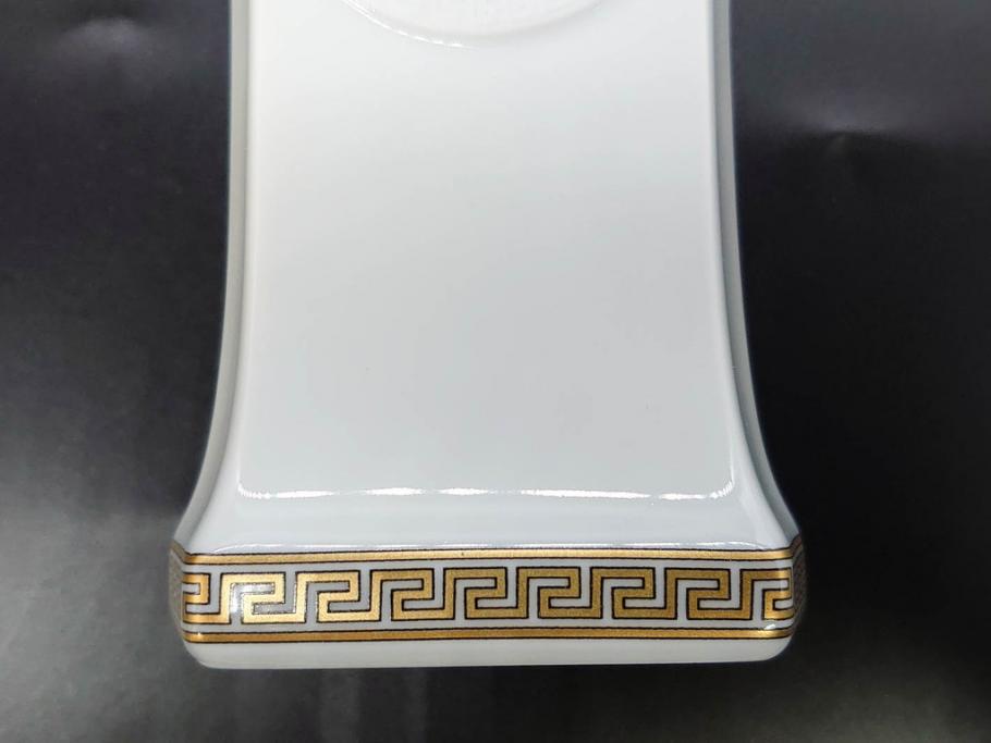 VERSACE(ヴェルサーチェ)　Rosenthal(ローゼンタール)　メデューサ　独創的なデザインが魅力の花瓶(ゴルゴナ、フラワーベース、花器、花入、花生、金彩、共箱付き、袋付き)(R-081354)