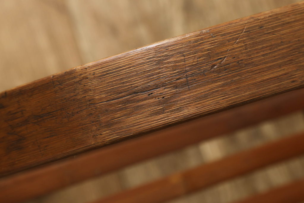 和製アンティーク　竹興社　城所右文次　オリジナル　Bamboo Chair　滑らかな曲線のデザインが目を惹くバンブーチェア(アームチェア、安楽椅子、ディスプレイ)(R-060451)