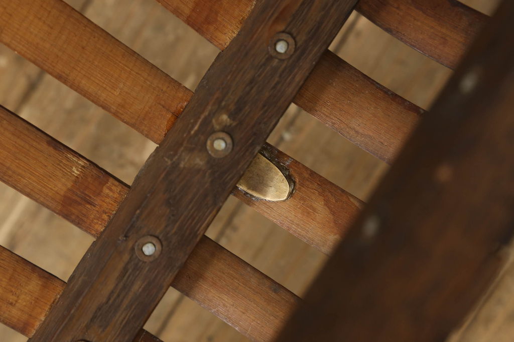 和製アンティーク　竹興社　城所右文次　オリジナル　Bamboo Chair　滑らかな曲線のデザインが目を惹くバンブーチェア(アームチェア、安楽椅子、ディスプレイ)(R-060451)
