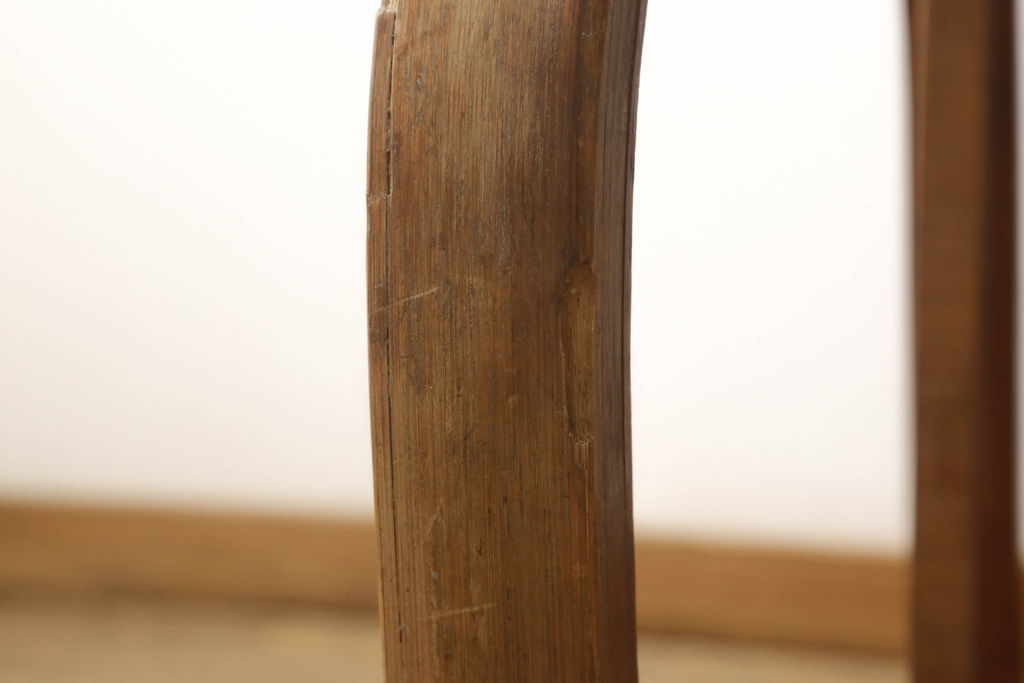 和製アンティーク　竹興社　城所右文次　オリジナル　Bamboo Chair　滑らかな曲線のデザインが目を惹くバンブーチェア(アームチェア、安楽椅子、ディスプレイ)(R-060452)