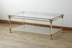 【買取】サァラ麻布取扱い　ORSENIGO(オルセニゴ)　天板・棚板ガラス製　センターテーブルを買取りました。(定価約36万円)
