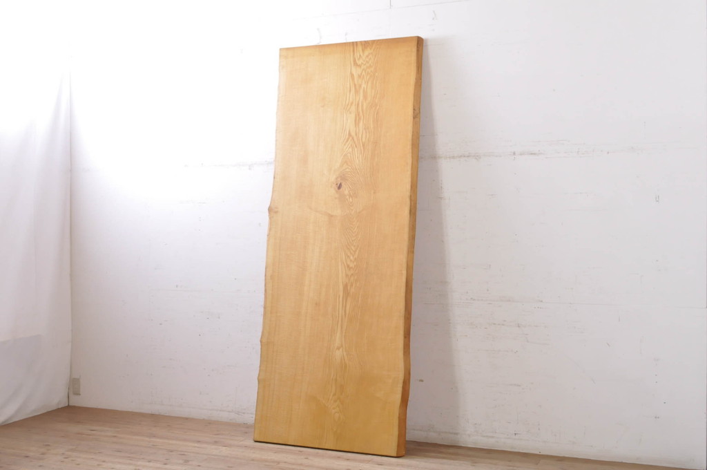 中古 特大!! 幅2.5メートル タモ材 重厚感ある立派な一枚板 中古 特大!! 幅2.5メートル タモ材 重厚感ある立派な一枚板