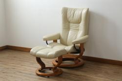 松本民芸家具　ペイント家具　爽やかなペイントが魅力的なラダーバックチェア(ダイニングチェア、椅子)(R-041718)