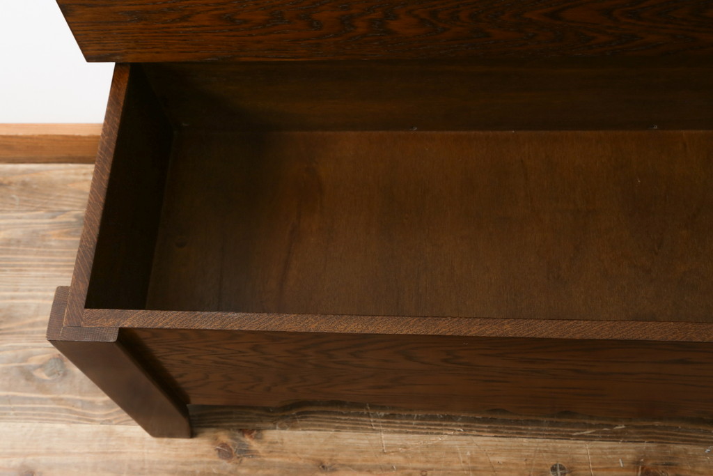 中古　美品　ブランド家具　かわいいデザインの収納付きベンチ(椅子、いす、イス、板座チェア)(R-080009)
