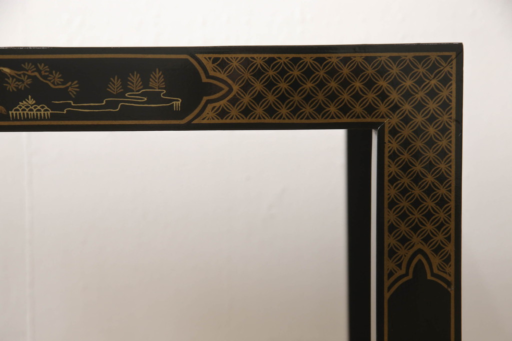 中古　レア品　DREXEL HERITAGE(ドレクセルヘリテイジ)　Et Cetera(エトセトラ)シリーズ　シノワズリ様式　マホガニー材　上品で優雅な佇まいが魅力のローテーブル(センターテーブル、サイドテーブル、飾り台)(R-066480)