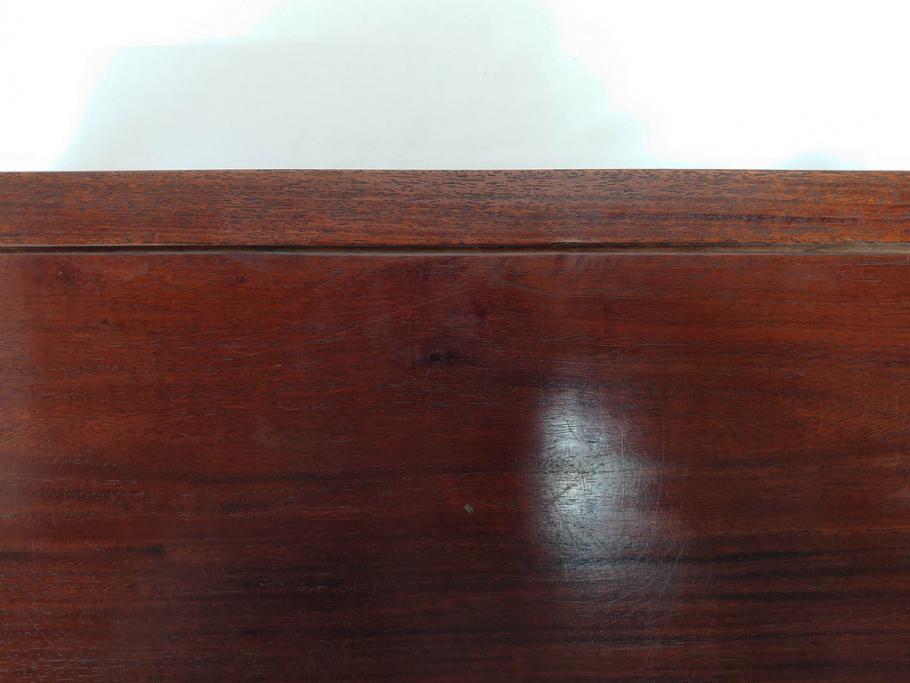 時代物　唐木　斑竹細工　茶道具　巧みを凝らした花台(飾り台、ミニテーブル、ディスプレイ台、華台、平卓)(R-081383)