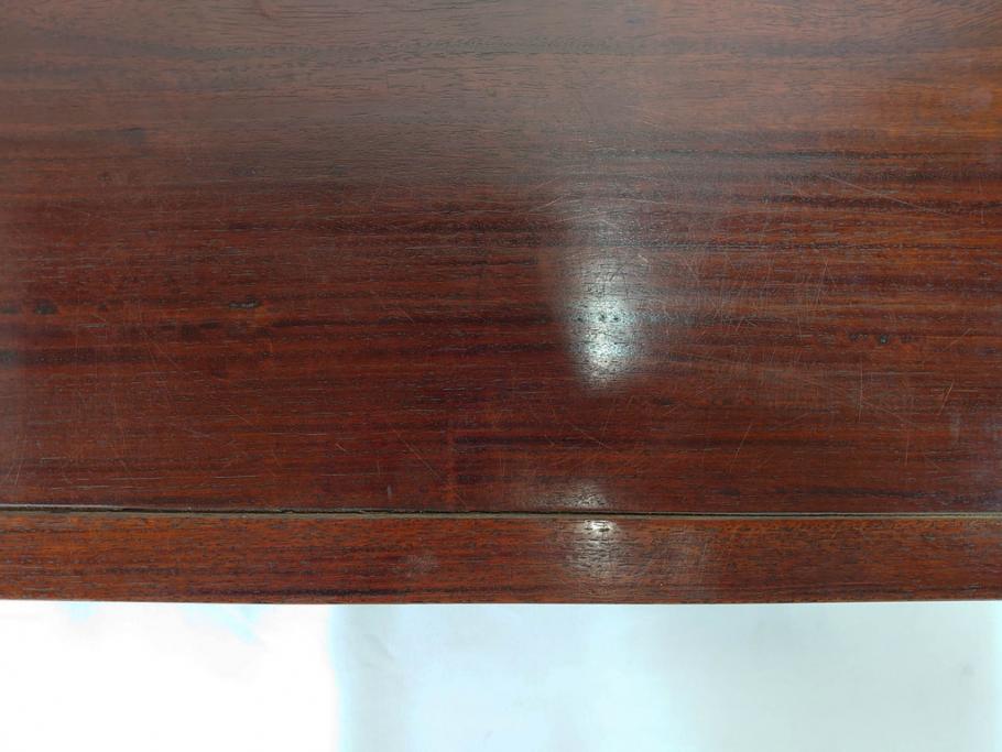 時代物　唐木　斑竹細工　茶道具　巧みを凝らした花台(飾り台、ミニテーブル、ディスプレイ台、華台、平卓)(R-081383)