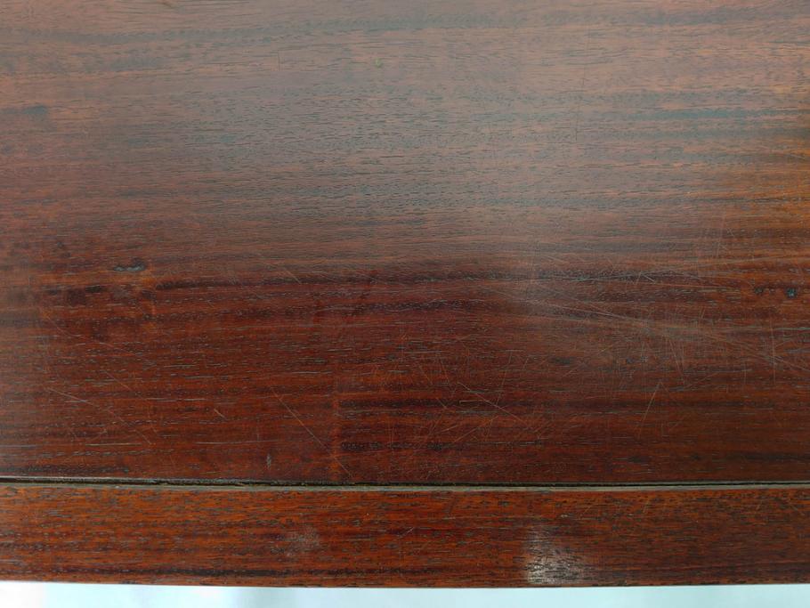 時代物　唐木　斑竹細工　茶道具　巧みを凝らした花台(飾り台、ミニテーブル、ディスプレイ台、華台、平卓)(R-081383)