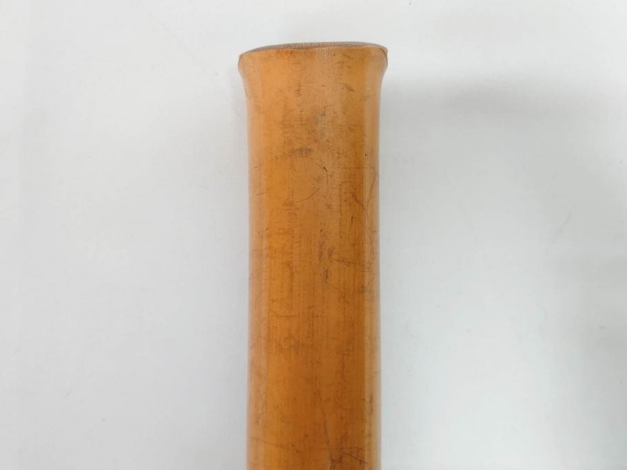 時代物　在銘 松月　都山流　竹　銀歌口　金象嵌　継銀　約55cm　1尺8寸　尺八(木管楽器、和楽器、民謡、袋付き、一尺八寸)(R-081385)