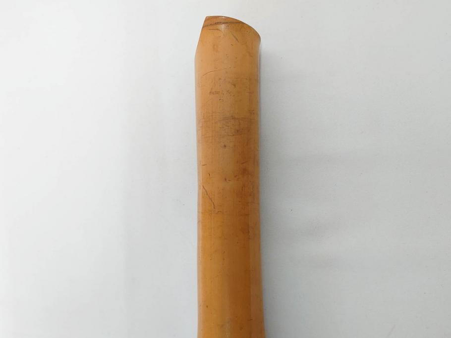 時代物　在銘 松月　都山流　竹　銀歌口　金象嵌　継銀　約55cm　1尺8寸　尺八(木管楽器、和楽器、民謡、袋付き、一尺八寸)(R-081385)