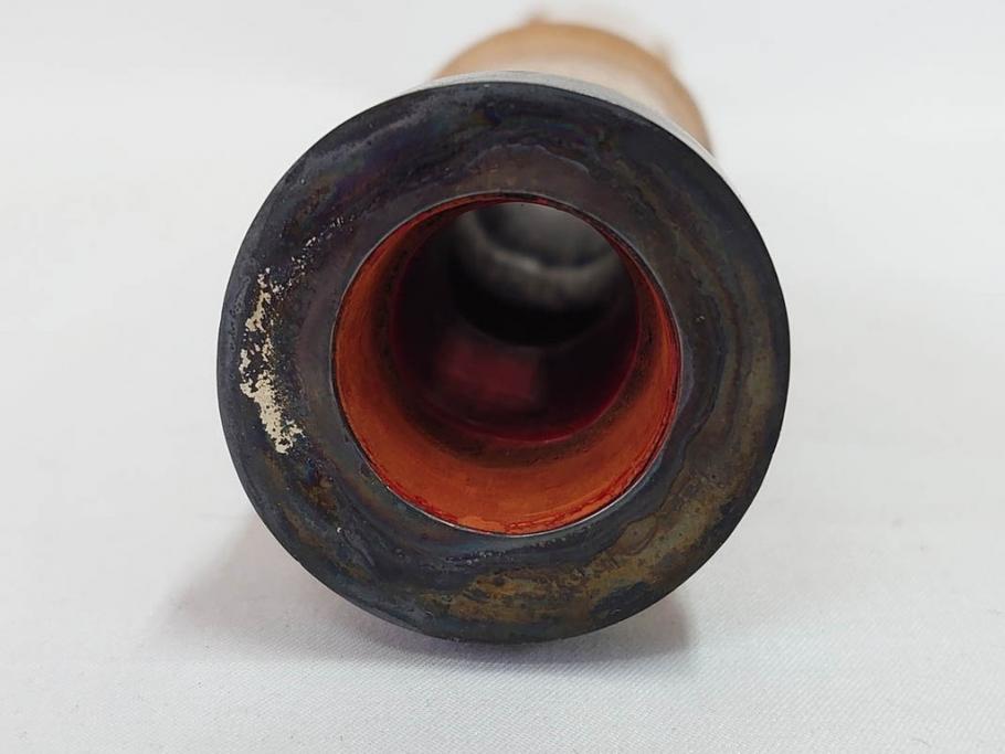 時代物　在銘 松月　都山流　竹　銀歌口　金象嵌　継銀　約55cm　1尺8寸　尺八(木管楽器、和楽器、民謡、袋付き、一尺八寸)(R-081385)