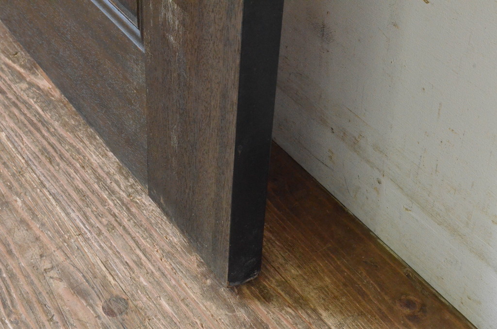 アンティーク建具　大正ロマン　古い洋館で使われていた和洋折衷の引き戸1枚(板戸、襖)(R-065473)