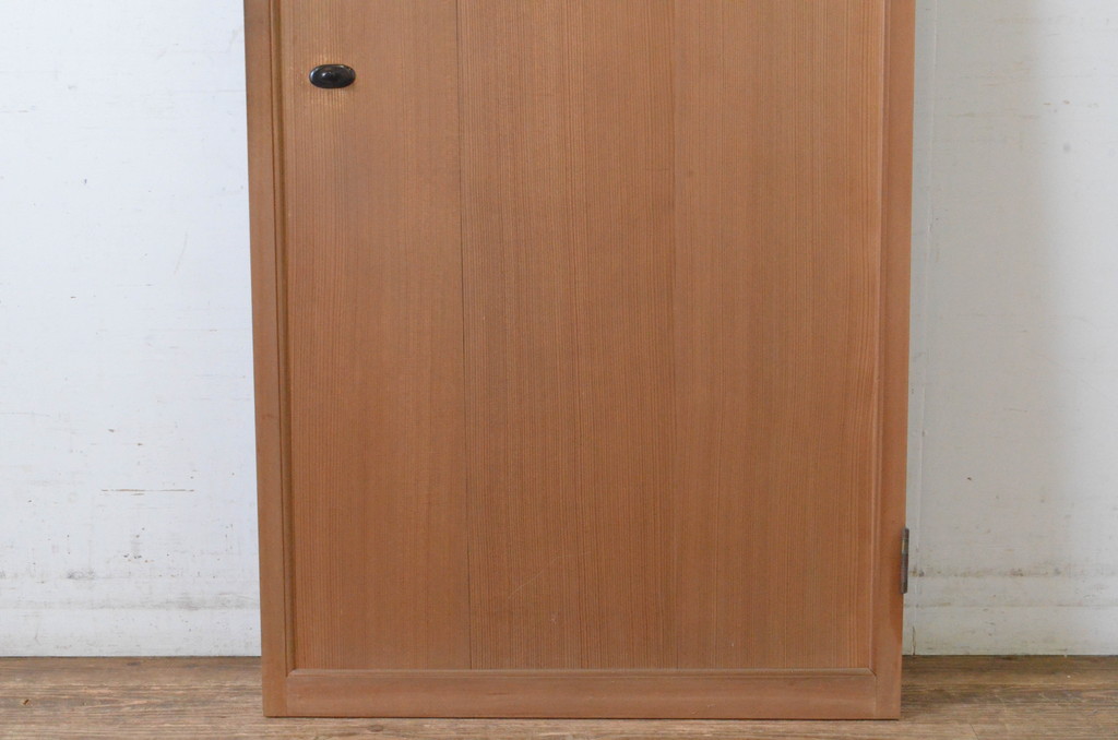 【メーカー包装済】 アンティーク建具 黒檀(コクタン)のつまみ付き!!柾目の美しい扉1 建具
