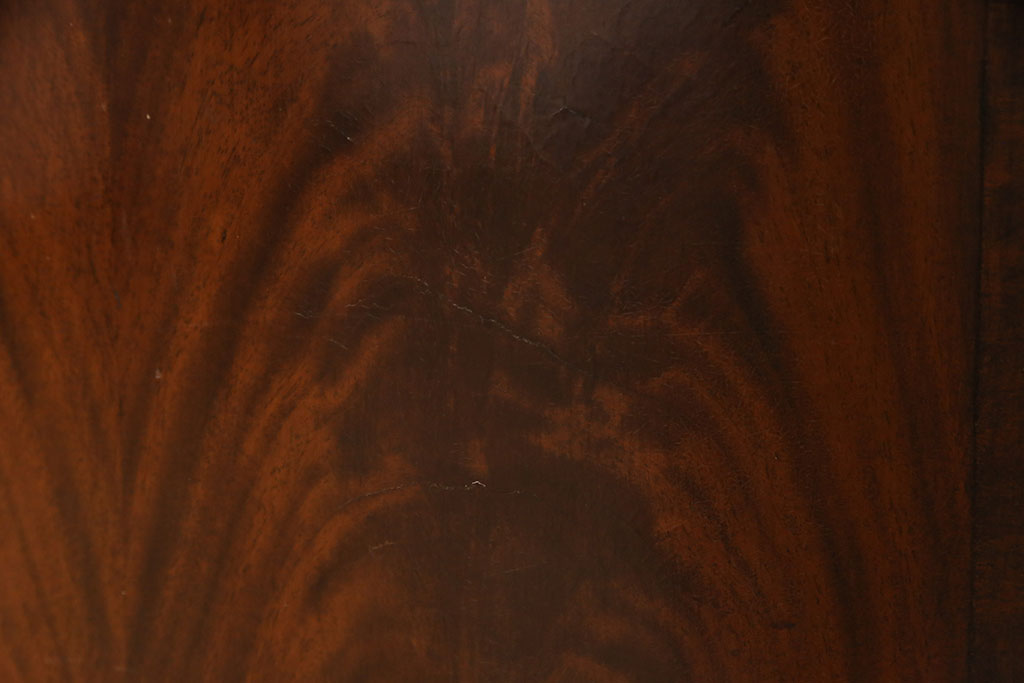 イギリスアンティーク　マホガニー材　エレガントなデザインが高級感を演出するキャビネット(サイドボード、飾り棚、戸棚)(R-051074)