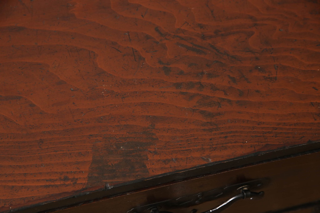 和製アンティーク　珍品　珍しい巾着金具が特徴的な米沢箪笥(和箪笥、収納箪笥、時代箪笥、引き出し)(R-058203)