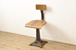 中古　美品　松本民芸家具　シックな佇まいが魅力的な#72型・リーチチェア(ダイニングチェア、ウィンザーチェア、板座チェア、椅子、ウインザーチェア)(R-061293)