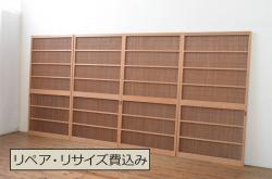 アンティーク建具　昭和初期　すりガラス入り　ノスタルジックな雰囲気漂うガラス戸4枚セット(窓、引き戸、建具)(R-041405)