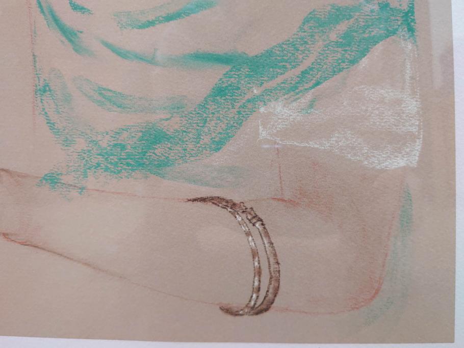 真作　田村能里子　「風の香り」　35/85　サイン入り　リトグラフ(版画、絵画、人物画、額装)(R-075460)