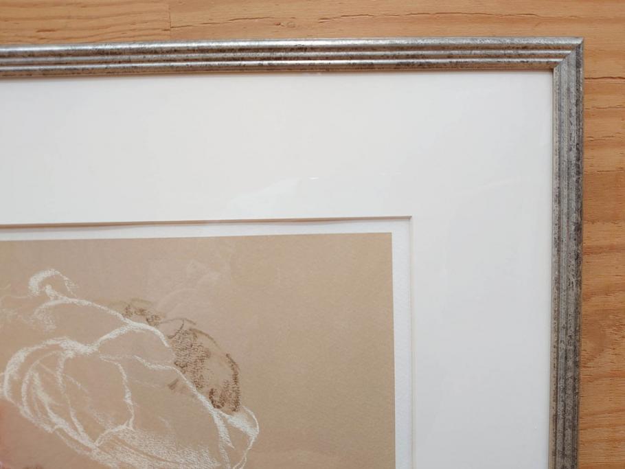 真作　田村能里子　「風の香り」　35/85　サイン入り　リトグラフ(版画、絵画、人物画、額装)(R-075460)