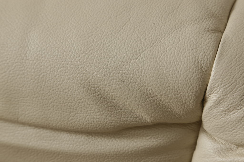 中古　美品　EKORNES(エコーネス)　本革　メイフェア　ストレスレスチェア(S)オットマン付き(定価約28万円)(リクライニングチェア、アームチェア、椅子)(R-056509)
