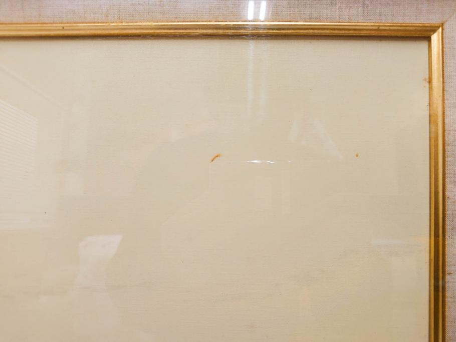 真作　林朝路　「ベルノン朝明け」　M15(15号)　絵画(油絵、油彩、風景、川辺、サイン入り、額装、外箱付き)(R-081400)