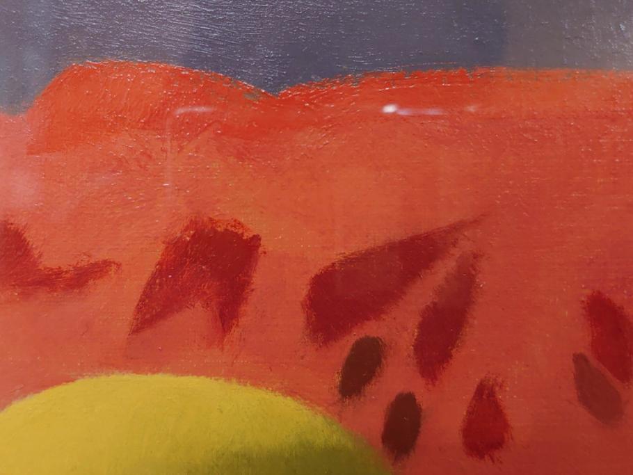 真作　クロード・デュポン=ゴモン　「ひと切れのスイカ」　P5(5号)　絵画(Claude DuPont-Gomont-Gomont、油絵、油彩、静物画、レモン、果物、額装、外箱付き)(R-081401)