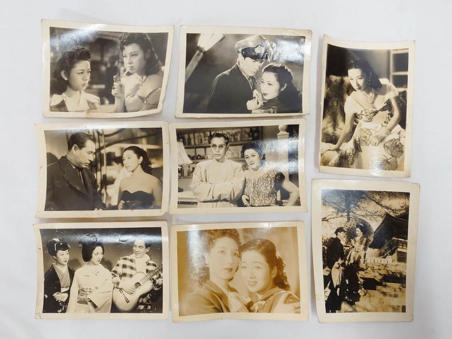 大映　松竹　東映　映画　ブロマイド　スチール写真104枚セット(白黒写真、女優、俳優、古写真、安宅家の人々、緑の仲間、泥にまみれて、心に花の咲く日まで、戦慄の七仮面)(R-081421)