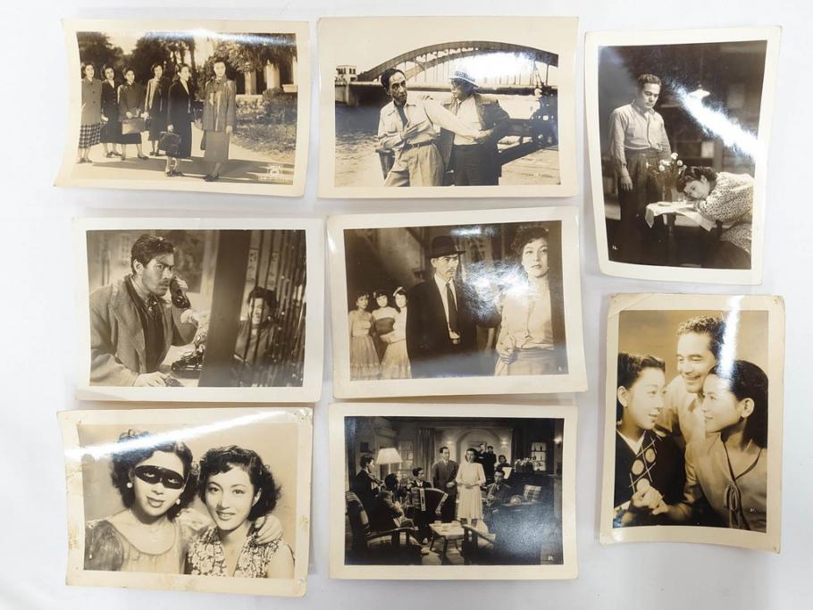 大映　松竹　東映　映画　ブロマイド　スチール写真104枚セット(白黒写真、女優、俳優、古写真、安宅家の人々、緑の仲間、泥にまみれて、心に花の咲く日まで、戦慄の七仮面)(R-081421)