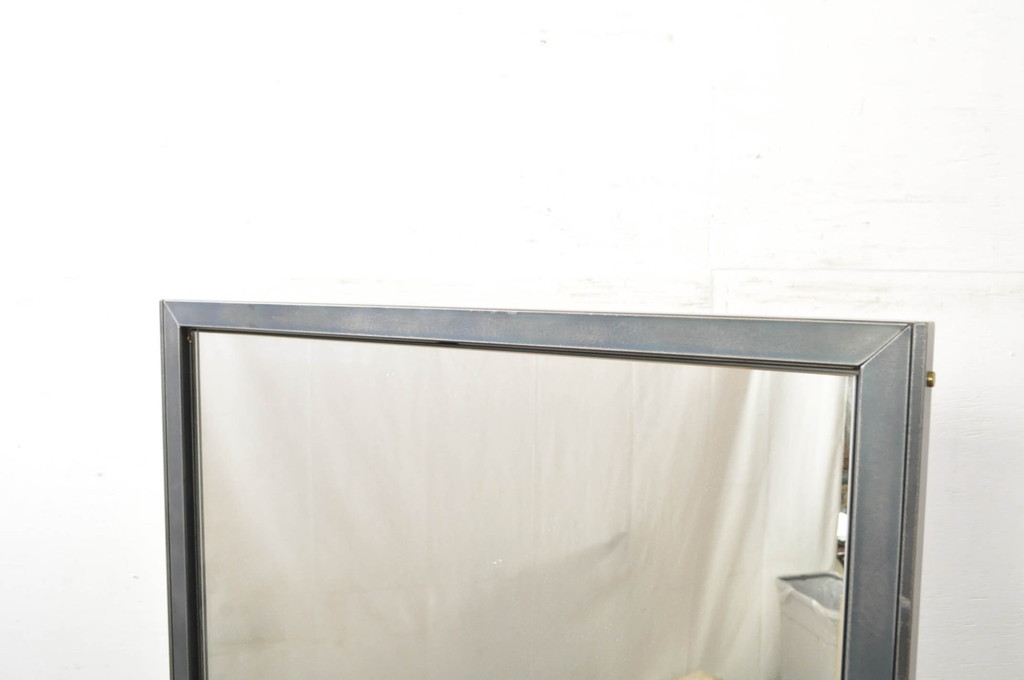 中古　美品　エグジットメタルワークサプライ(EXIT METAL WORK SUPPLY)　NRT-05　インダストリアルなデザインが格好いいスタンドミラー(姿見、鏡、キャスター付き、店舗什器)(定価約18万円)(R-080789)