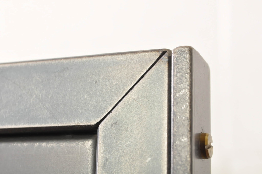 中古　美品　エグジットメタルワークサプライ(EXIT METAL WORK SUPPLY)　NRT-05　インダストリアルなデザインが格好いいスタンドミラー(姿見、鏡、キャスター付き、店舗什器)(定価約18万円)(R-080789)