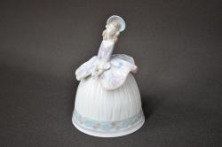 【買取】ユーロカーサ(EURO CASA)　リヤドロ(LLADRO)　春の貴婦人　卓上ベル(廃盤品)