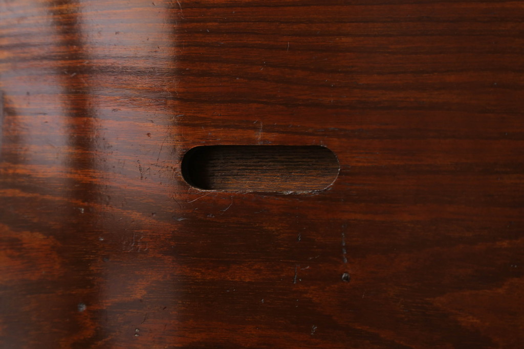 和製アンティーク　木目が美しい小引き出し(ドレッサー、メイクボックス、化粧品ボックス、化粧箱、ミニ鏡台)(R-068979)