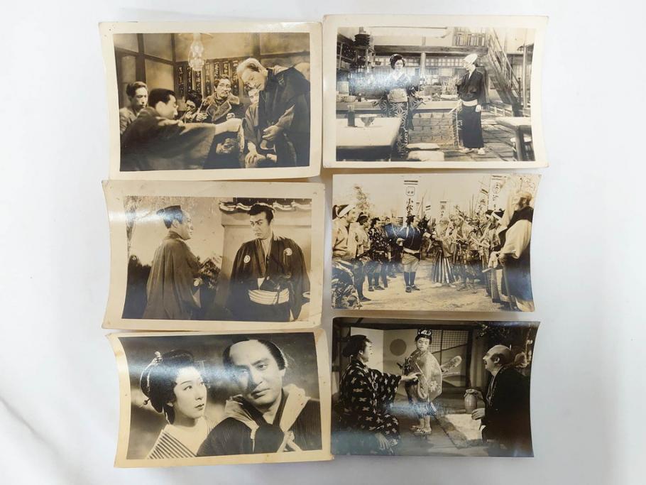 大映　松竹　東映　映画　ブロマイド　写真107枚セット(時代劇、女優、俳優、古写真、白黒写真、小津安二郎、宗方姉妹、赤穂義士、花の白虎隊、邦画)(R-081422)