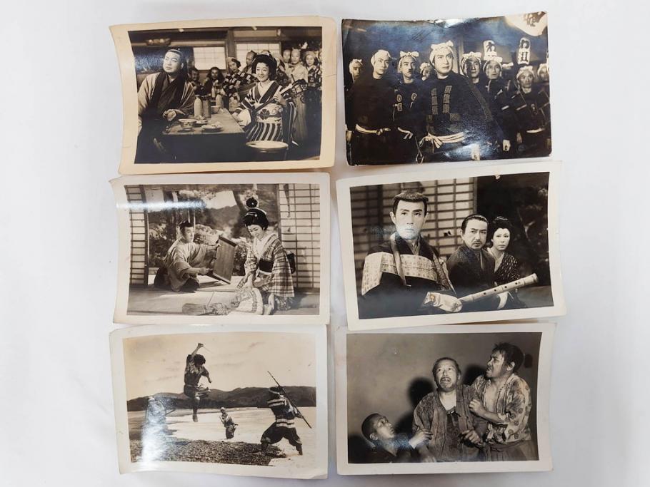 大映　松竹　東映　映画　ブロマイド　写真107枚セット(時代劇、女優、俳優、古写真、白黒写真、小津安二郎、宗方姉妹、赤穂義士、花の白虎隊、邦画)(R-081422)